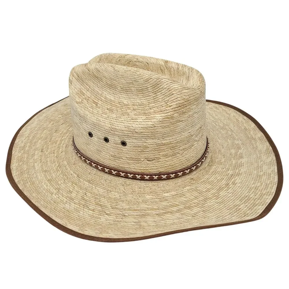 Mint Mens Resistol Genuine Mexican Palm Leaf Cowboy Straw Hat 7